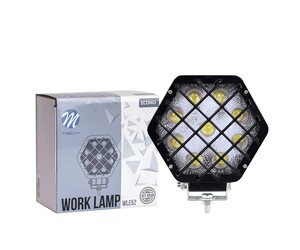 ΠΡΟΒΟΛΕΑΣ ΕΡΓΑΣΙΑΣ 12-30V 27W 9X1WSMD LED max1600lm ΕΞΑΓΩΝΟΣ 138x124x65mm SPOT ECONO M-TECH - 1 Τεμ.
