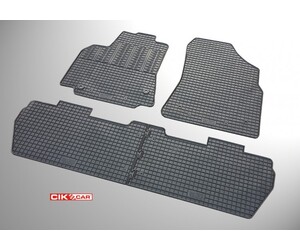 Cik - ΠΑΤΑΚΙΑ ΑΥΤΟΚΙΝΗΤΟΥ ΑΠΟ ΛΑΣΤΙΧΟ ΓΙΑ CITROEN BERLINGO 5ΘΕΣΙΟ / PEUGEOT PARTNER 5ΘΕΣΙΟ 2008-2015 / 2015-2018 ΣΕ ΜΑΥΡΟ ΧΡΩΜΑ ΜΕ ΚΟΥΜΠΩΜΑΤΑ - 4 ΤΕΜ. (RM.CI.0014/CK)