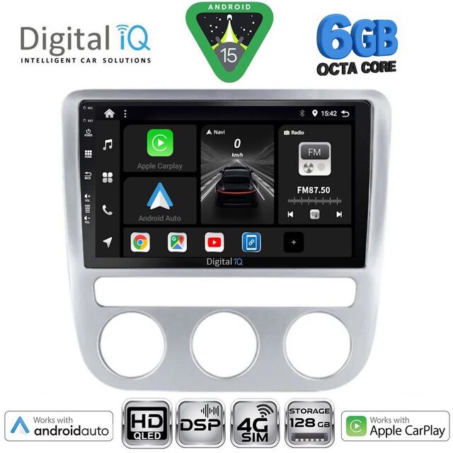 DIGITAL IQ BXF 17752_CPAA CLIMA (9inc) MULTIMEDIA TABLET for VW EOS mod. 2006-2016 - SCIROCCO mod. 2008-2010
