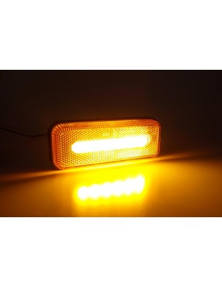 Amio - ΦΩΣ ΟΓΚΟΥ ΦΟΡΤΗΓΟΥ LED ΠΟΡΤΟΚΑΛΙ 10-30V 124x49x22mm ΑΔΙΑΒΡΟΧΟ OM-02-O 1ΤΕΜ. (02376/AM)