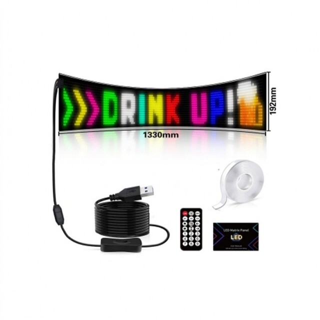 LED ΕΥΚΑΜΠΤΗ PANEL ΠΙΝΑΚΙΔΑ BLUETOOTH 192*1330mm JN-05007