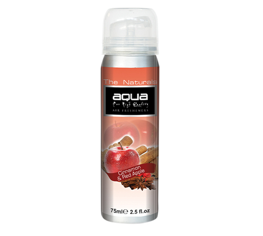 Aqua - ΑΡΩΜΑΤΙΚΟ ΑΥΤΟΚΙΝΗΤΟΥ ΣΕ ΣΠΡΕΙ (SPRAY) ΜΕ ΑΡΩΜΑ ΜΗΛΟ & ΚΑΝΕΛΑ (APPLE & CINNAMON) FRUITS SERIES 75ml AQUA - 1 TEM. (10-262/AQ)