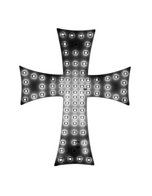 ΣΤΑΥΡΟΣ 24V ΜΕ 81 LED ΛΕΥΚΟ ΜΕ ΦΙΣ ΑΝΑΠΤΗΡΑ ΚΑΙ ΚΑΛΩΔΙΟ 200cm 200x250mm