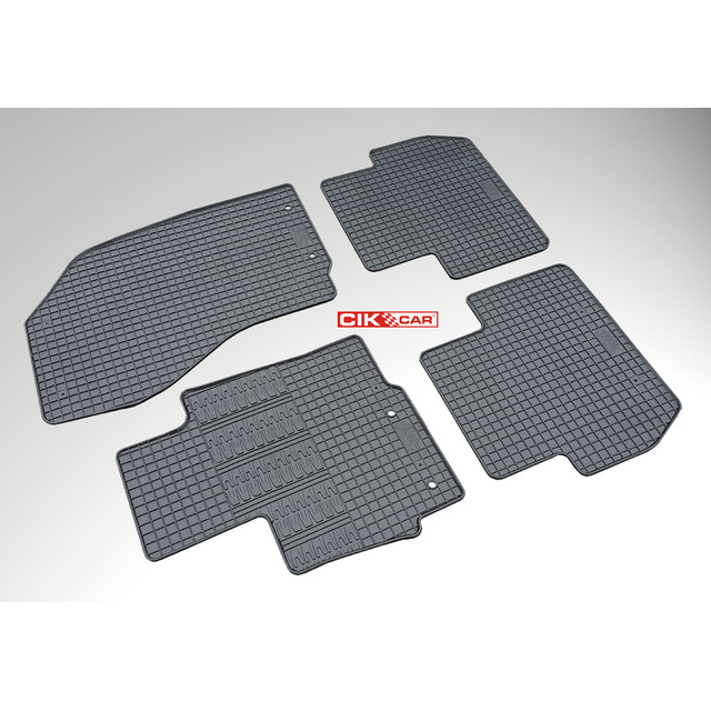 Cik - ΠΑΤΑΚΙΑ ΑΥΤΟΚΙΝΗΤΟΥ ΑΠΟ ΛΑΣΤΙΧΟ ΓΙΑ CITROEN C4 AIRCROSS 2010-2017 / PEUGEOT 4008 2012-2016 / MITSUBISHI ASX 2010-2012 ΣΕ ΜΑΥΡΟ ΧΡΩΜΑ ΜΕ ΚΟΥΜΠΩΜΑΤΑ - 4 ΤΕΜ. (RM.CI.0016/CK)