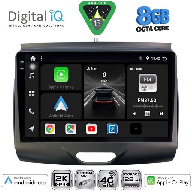 DIGITAL IQ BXK 20172B_CPAA (9inc) MULTIMEDIA TABLET for FORD RANGER mod. 2015-2018