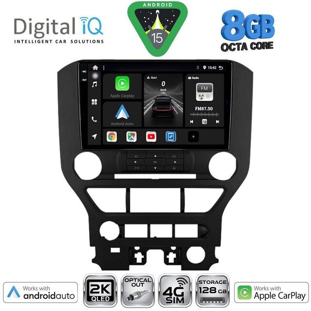DIGITAL IQ BXK 20166_CPAA 3BUT (9inc) MULTIMEDIA TABLET for FORD MUSTANG mod. 2015-2020
