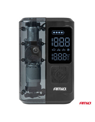 Amio - ΚΟΜΠΡΕΣΕΡ ΑΕΡΑ ΕΠΑΝΑΦΟΡΤΙΖΟΜΕΝΟ 12V & USB-C 10BAR 150PSI 20L/MIN 40W 1ΤΕΜ. (04378/AM)