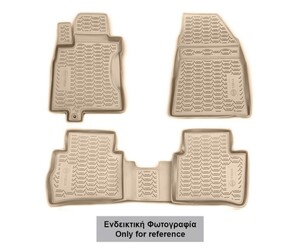 ΠΑΤΑΚΙΑ ΣΕ ΣΚΑΦΗ TPE ΛΑΣΤΙΧΟ ΓΙΑ TOYOTA LC200 2015+  ΣΕ ΜΠΕΖ ΧΡΩΜΑ NOVLINE - 4 ΤΕΜ.
