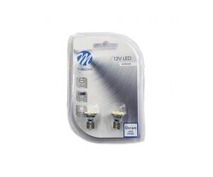 R5W/R10W 12V BA15s LED 3xSMD5050 ΛΕΥΚΟ (ΜΟΝΟΠΟΛΙΚΟ) BLISTER 2ΤΕΜ. M-TECH