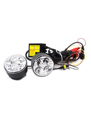 Amio – Στρογγυλά Φώτα Ημέρας DRL LED 12/24V 800Lm για Αυξημένη Ορατότητα & Ασφάλεια σε Αυτοκίνητο & Φορτηγό – Σετ 2 Τεμ. (01524/AM)