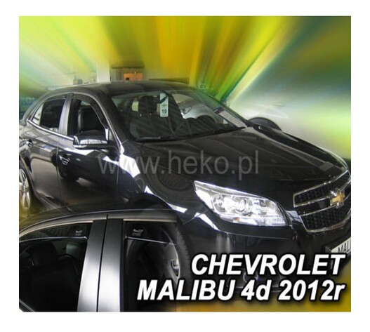 ΑΝΕΜΟΘΡΑΥΣΤΕΣ ΓΙΑ CHEVROLET MALIBU 5D 2012-2016 ΣΕΤ ΑΥΤΟΚΙΝΗΤΟΥ ΑΠΟ ΕΥΚΑΜΠΤΟ ΦΙΜΕ ΠΛΑΣΤΙΚΟ HEKO - 4 ΤΕΜ.