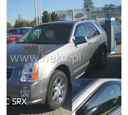 ΑΝΕΜΟΘΡΑΥΣΤΕΣ ΓΙΑ CADILLAC SRX 5D 2003-2010 ΖΕΥΓΑΡΙ ΑΠΟ ΕΥΚΑΜΠΤΟ ΦΙΜΕ ΠΛΑΣΤΙΚΟ HEKO - 2 ΤΕΜ.