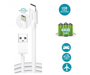 POWER BANK ΜΕ UMICRO USB - 5V/1A - 4400 mAh (ΔΙΑΦΟΡΑ ΧΡΩΜΑΤΑ)