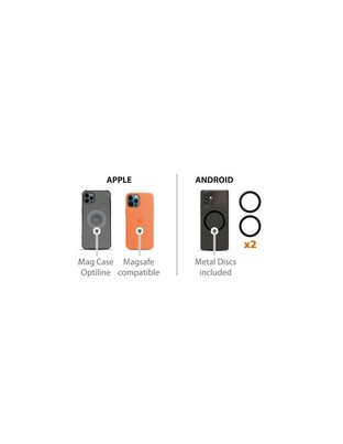 Μαγνητικός, Ασύρματος Φορτιστής Mag Wireless Charging Pad 3 in 1 της σειράς Optiline για Qi Ασύρματη φόρτιση συσκευών με θύρα USB Type C 15W, Καλώδιο 100 cm και MagSafe τεχνολογία