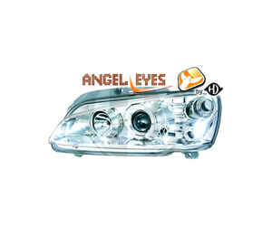 ΦΑΝΑΡΙΑ ΓΙΑ PEUGEOT 106 96+ ANGELEYES CHROME (H1+H1)