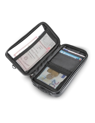 Θήκη Κινητού και Πορτοφόλι Wallet Plus της σειράς Optiline Universal Εφαρμογής για κινητά με μέγιστες διαστάσεις 85 x 170 mm, συμβατή με Βάσεις Στήριξης Κινητού Optiline για Μηχανή με σύστημα Duolock