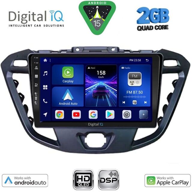 DIGITAL IQ BXC 3177_CPAA (9inc) MULTIMEDIA TABLET for FORD TRANSIT CUSTOM | TOURNEO CUSTOM mod. 2013-2019