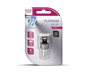 P21W 12/24V BA15s 6xSMD3020 CAN-BUS ΠΟΡΤΟΚΑΛΙ LIMITED BLACK BLISTER M-TECH -   1 ΤΕΜ
