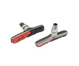 ΤΑΚΑΚΙΑ ΦΡΕΝΩΝ ΠΟΔΗΛΑΤΟΥ (CITY/MTB BIKE) PREMIUM 72mm PF-11 ΜΑΥΡΟ/ΚΟΚΚΙΝΟ 2ΤΕΜ.