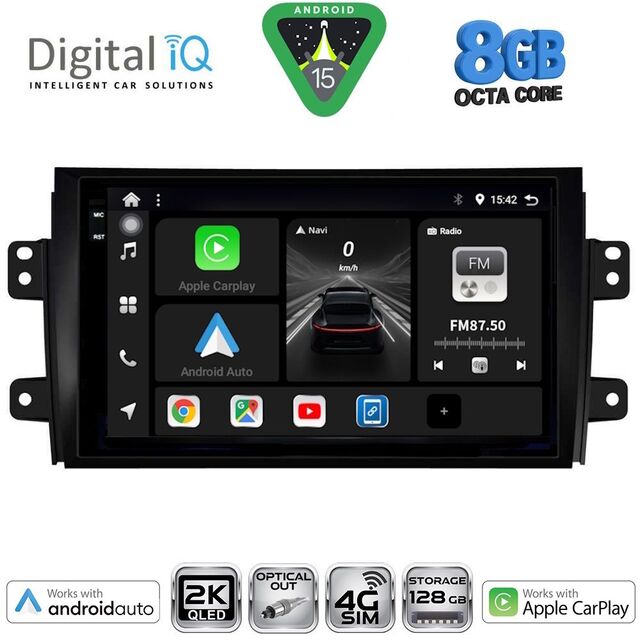 DIGITAL IQ BXK 20688_CPAA (9inc) MULTIMEDIA TABLET for FIAT SEDICI – SUZUKI SX4 mod. 2005-2013