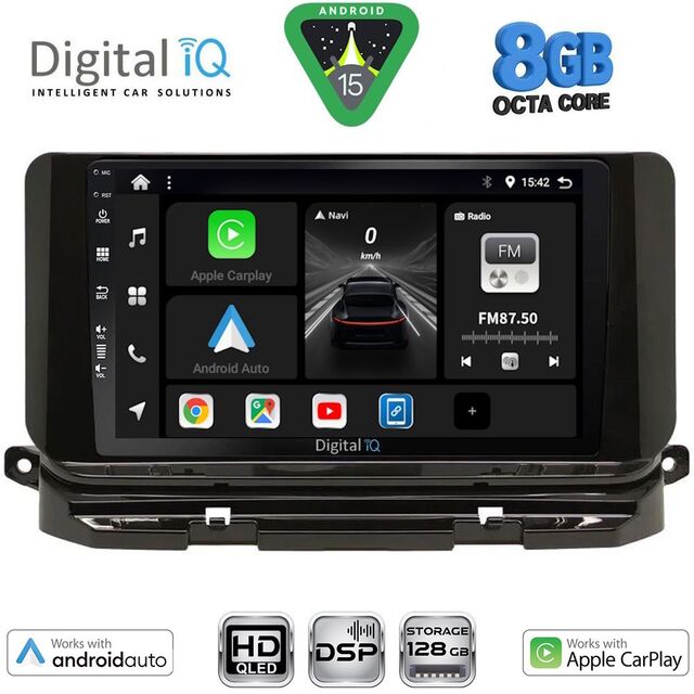 DIGITAL IQ BXF 18598_CPAA (10inc) MULTIMEDIA TABLET for SKODA OCTAVIA 8 mod. 2021-2026