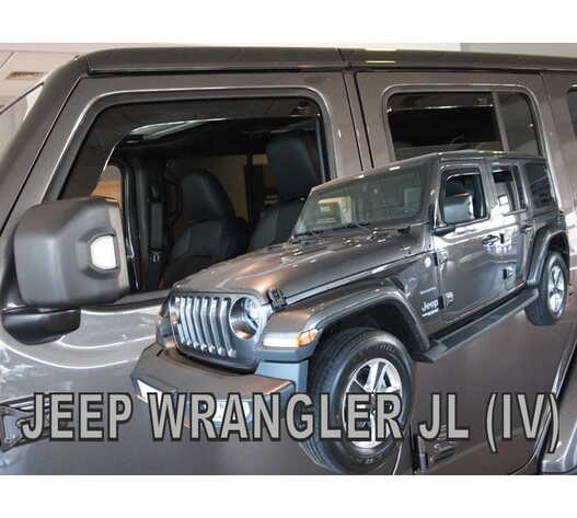 ΑΝΕΜΟΘΡΑΥΣΤΕΣ ΓΙΑ JEEP WRANGLER JL IV 5D 2019+ ΣΕΤ ΑΥΤΟΚΙΝΗΤΟΥ ΑΠΟ ΕΥΚΑΜΠΤΟ ΦΙΜΕ ΠΛΑΣΤΙΚΟ HEKO - 4 ΤΕΜ.