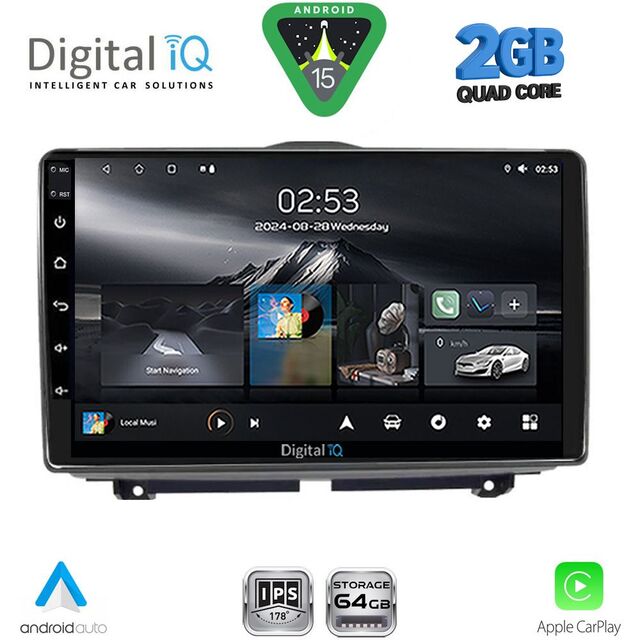DIGITAL IQ RSD 1338_CPA (9inc)  MULTIMEDIA TABLET for LADA GRANTA mod. 2012-2026