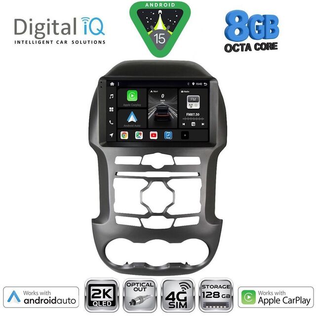 DIGITAL IQ BXK 20171S_CPAA (9inc) MULTIMEDIA TABLET for FORD RANGER mod. 2011-2015