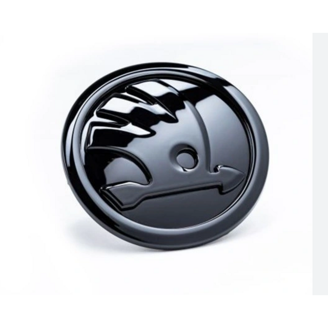 Σήμα 90mm μαύρο γυαλιστερό - Skoda