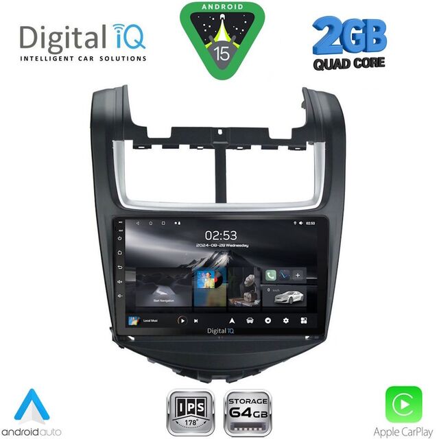 DIGITAL IQ RSD 1074B_CPA (9inc) MULTIMEDIA TABLET for CHEVROLET AVEO mod. 2014-2017