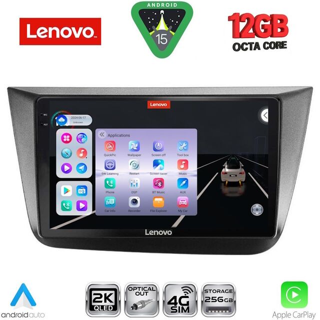 LENOVO SSZ 12570_CPA (9inc) MULTIMEDIA TABLET for SEAT ALTEA mod. 2004-2015