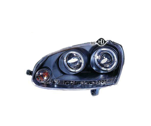 ΦΑΝΑΡΙΑ ΓΙΑ VW GOLF 5 10.03-09.08 / GOLF 5+6 VARIANT / JETTA 5 05-10  ANGELEYES BLACK (H1+H1)
