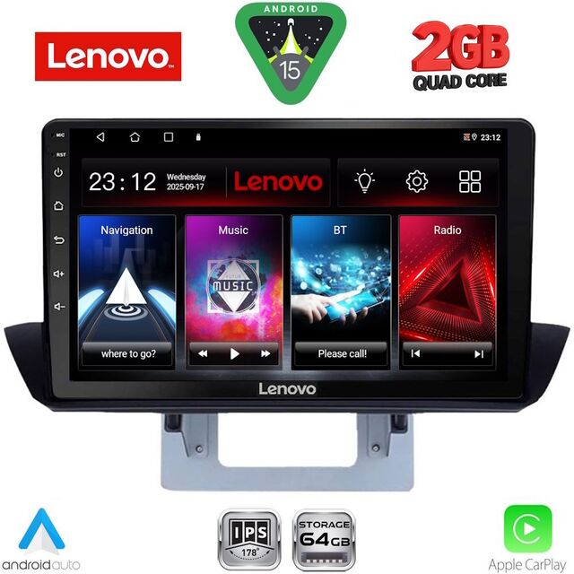 LENOVO LVD 2364_CPA DASH (9inc) MULTIMEDIA TABLET for MAZDA BT50 mod. 2012-2019
