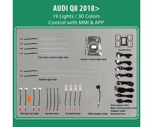 DIQ AMBIENT AD12-WX  (Digital iQ Ambient Light for Audi Q8 mod. 2018+ with 19 Lights)