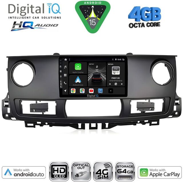 DIGITAL IQ BXK 19554_CPAA (10inc) MULTIMEDIA TABLET for RENAULT MASTER mod. 2003-2010