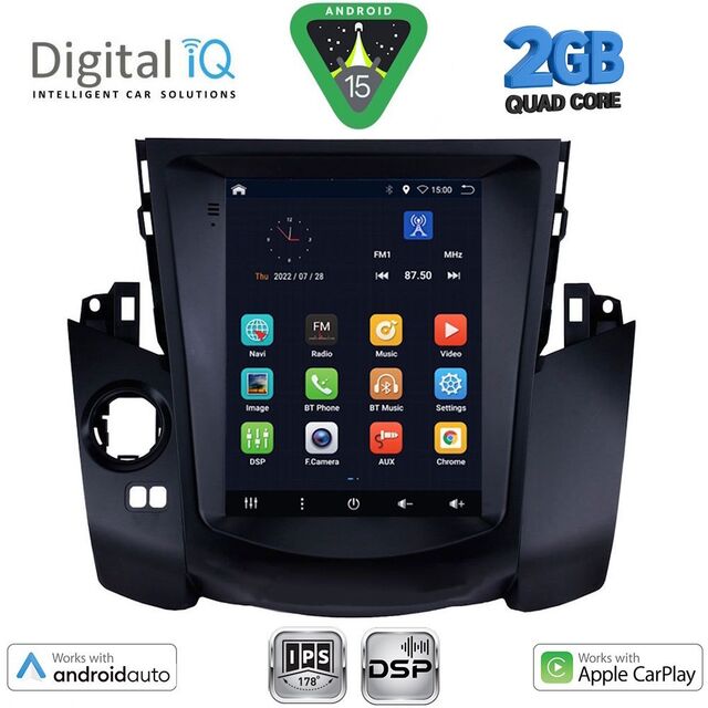 DIGITAL IQ BXC 3969_CPAA TESLA STYLE for TOYOTA RAV 4 mod. 2006-2012