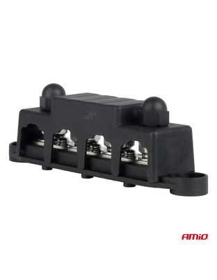 Amio - ΜΠΑΡΑ ΚΑΛΩΔΙΩΝ / ΤΕΡΜΑΤΙΚΟ 4 ΘΕΣΕΩΝ M10 max 48V - 1 Τεμ. (03811/AM)
