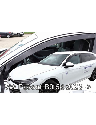 ΑΝΕΜΟΘΡΑΥΣΤΕΣ ΓΙΑ VW PASSAT B9 5D 2023+ ΖΕΥΓΑΡΙ ΑΠΟ ΕΥΚΑΜΠΤΟ ΦΙΜΕ ΠΛΑΣΤΙΚΟ HEKO - 2 ΤΕΜ.