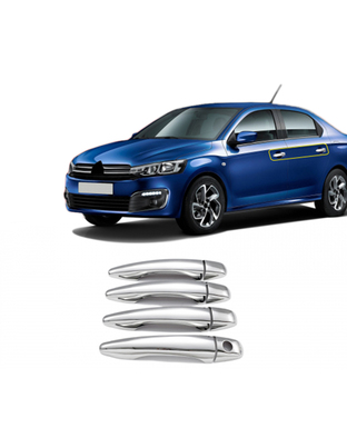 ΧΕΡΟΥΛΙΑ ΠΟΡΤΑΣ ΓΙΑ CITROEN ELYSEE 4D 2012+  ΧΡΩΜΙΟ ΜΕΤΑΛΛΙΚΑ 4ΤΕΜ.