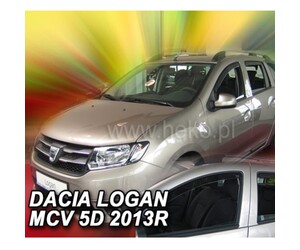 ΑΝΕΜΟΘΡΑΥΣΤΕΣ ΓΙΑ DACIA LOGAN MCV II 5D 2013+ ΣΕΤ ΑΥΤΟΚΙΝΗΤΟΥ ΑΠΟ ΕΥΚΑΜΠΤΟ ΦΙΜΕ ΠΛΑΣΤΙΚΟ HEKO - 4 ΤΕΜ.