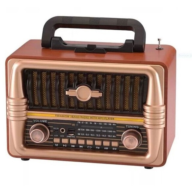 NNS RETRO ΦΟΡΗΤΟ ΡΑΔΙΟΦΩΝΟ ΕΠΑΝΑΦΟΡΤΙΖΟΜΕΝΟ ΜΕ BLUETOOTH & USB NS-8079BT