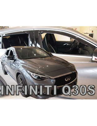 ΑΝΕΜΟΘΡΑΥΣΤΕΣ ΓΙΑ INFINITY Q30S 5D 2015-2019 ΣΕΤ ΑΥΤΟΚΙΝΗΤΟΥ ΑΠΟ ΕΥΚΑΜΠΤΟ ΦΙΜΕ ΠΛΑΣΤΙΚΟ HEKO - 4 ΤΕΜ.
