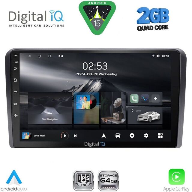 DIGITAL IQ RSD 1455_CPA (9inc) MULTIMEDIA TABLET for NISSAN PRIMERA P12 mod. 2001-2008