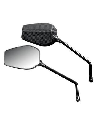 ΚΑΘΡΕΠΤΕΣ ΜΟΤΟ FENDER M10x1,25 ΜΑΥΡΟΙ/CARBON 2 ΤΕΜ.