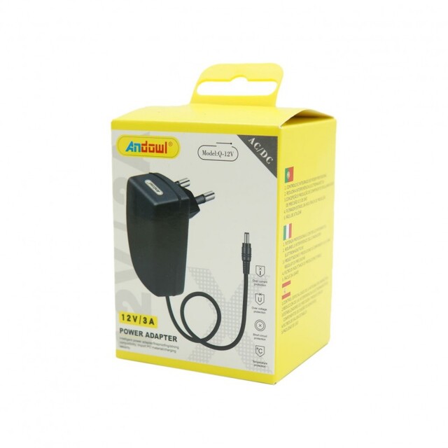 ΜΕΤΑΣΧΗΜΑΤΙΣΤΗΣ ΡΕΥΜΑΤΟΣ 12V/3A ANDOWL Q-12V