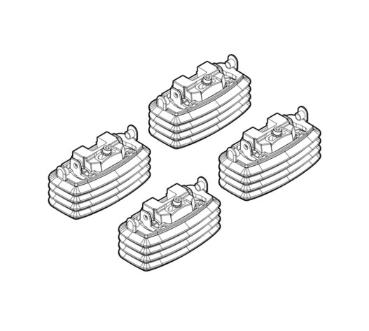 ΑΚΡΑ ΓΙΑ ΜΠΑΡΕΣ NORDRIVE ΓΙΑ MERCEDES E-KLAS W211 3/02-2/09 KIT