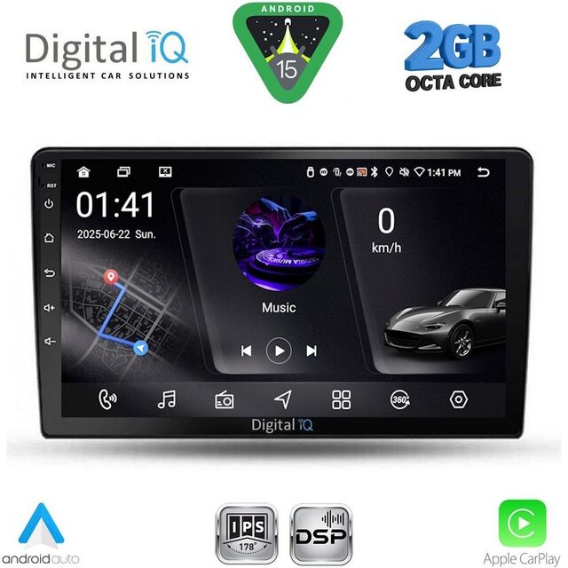 DIGITAL IQ RSF 4702_CPA (9inc) MULTIMEDIA TABLET for TOYOTA AURIS mod. 2007-2012
