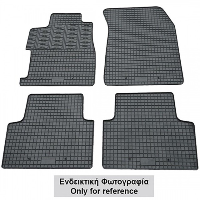 Cik - ΠΑΤΑΚΙΑ ΑΥΤΟΚΙΝΗΤΟΥ ΑΠΟ ΛΑΣΤΙΧΟ ΓΙΑ VW CADDY 4D 2020+ ΣΕ ΜΑΥΡΟ ΧΡΩΜΑ ΜΕ ΚΟΥΜΠΩΜΑΤΑ - 4 ΤΕΜ. (RM.VW.0044/CK)