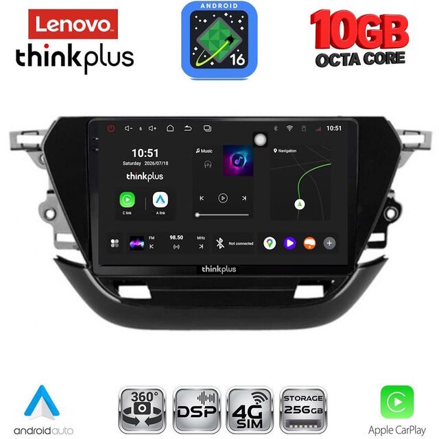 LENOVO LTM 11487_CPA (9inc) MULTIMEDIA TABLET for OPEL CORSA F mod. 2019-2024