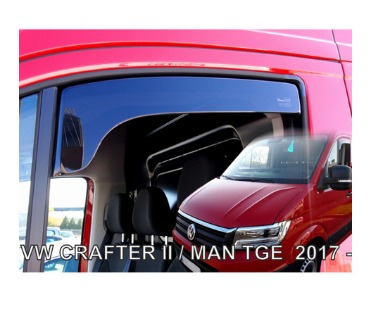 ΑΝΕΜΟΘΡΑΥΣΤΕΣ ΓΙΑ VW CRAFTER 2017+ ΖΕΥΓΑΡΙ ΑΠΟ ΕΥΚΑΜΠΤΟ ΦΙΜΕ ΠΛΑΣΤΙΚΟ HEKO - 2 ΤΕΜ.